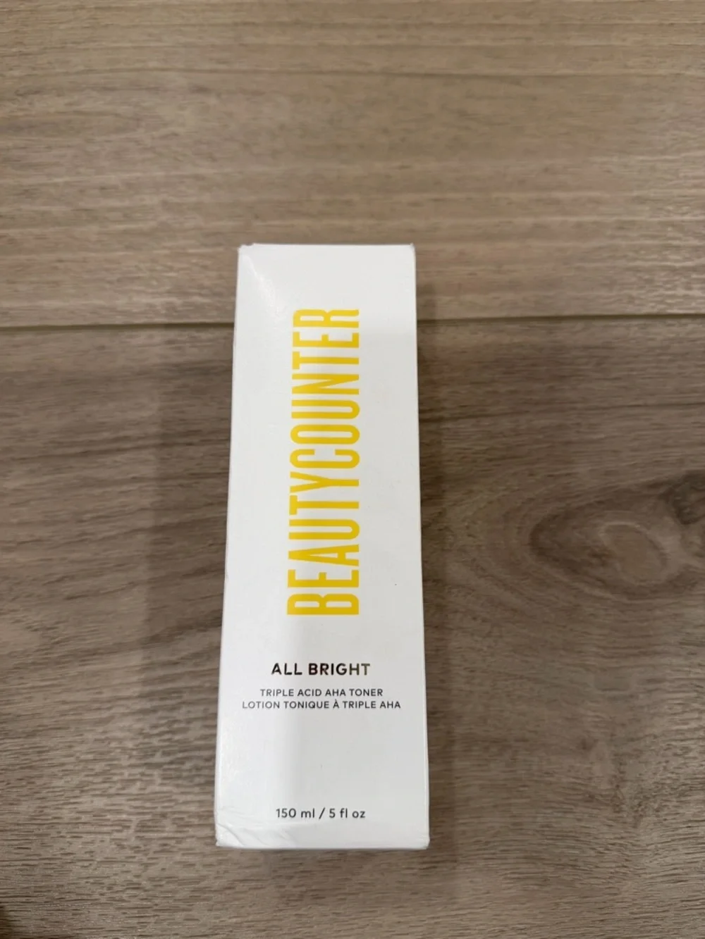 BEAUTYCOUNTER All Bright Triple Acid AHA Kombucha Toner Brand New in Box 5 fl oz